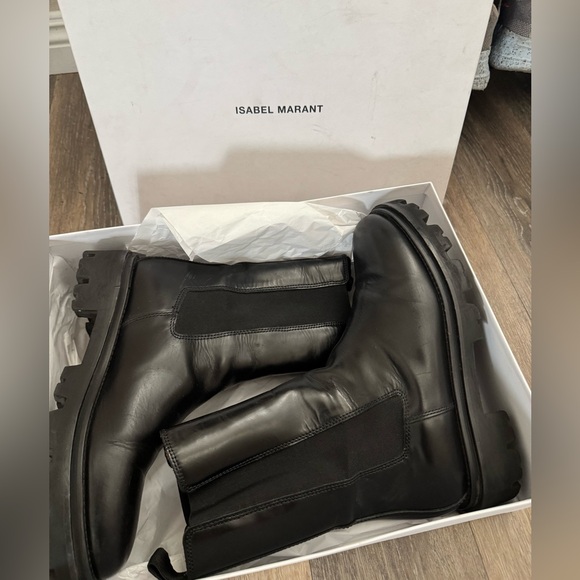 Isabel Marant Shoes - Isabel Marant Black Maxi Chunky Combat Boots size 41